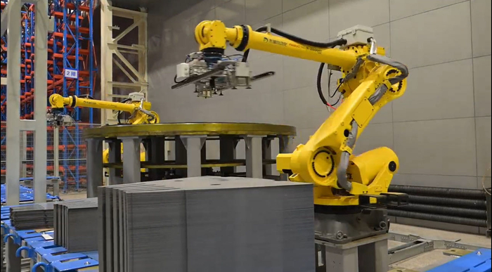 哈电电机冲片智能叠片间