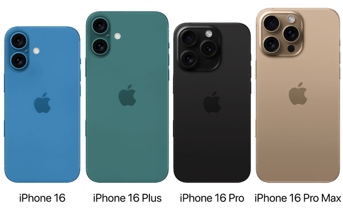 （四款新手机背面爆照，来源：Apple Hub）