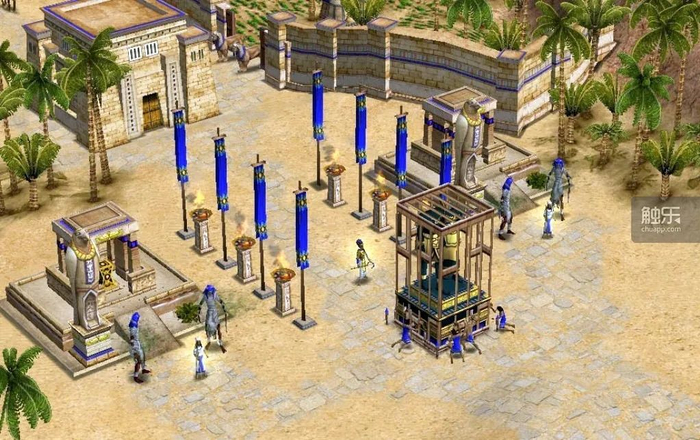 埃及人正在修建纪念碑