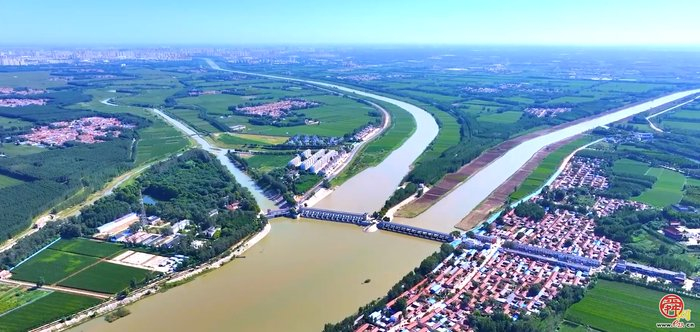 图为武城县四女寺水利枢纽。