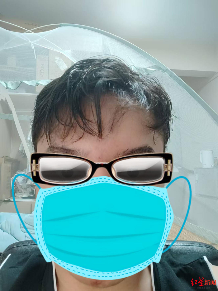 ▲叶先生提供的其烫发后效果图