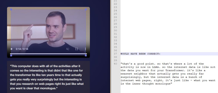 最后，我们尝试着上传了一个16分钟的视频，Readtheirlips直接显示错误，无法识别内容。