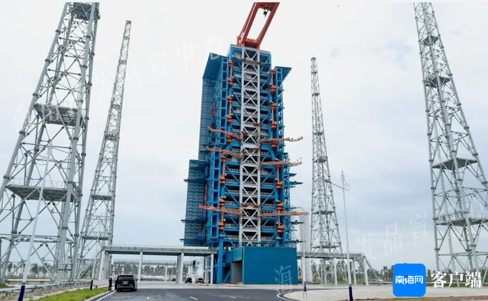 台风后的海南商业航天发射场一号发射工位。海南商发供图