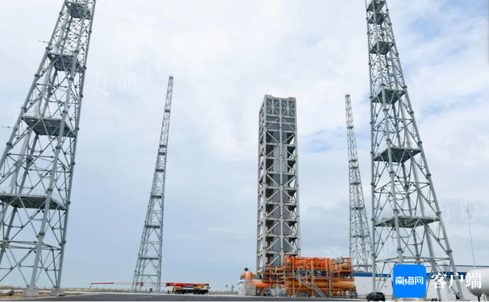台风后的海南商业航天发射场二号发射工位。海南商发供图