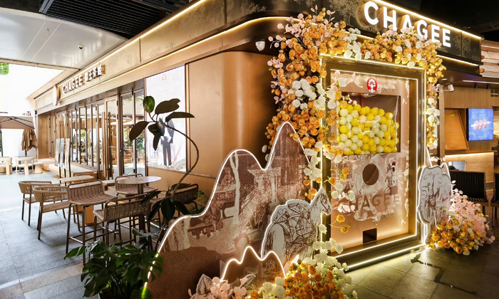 广西南宁万象城霸王茶姬升级后的Tea Bar门店（图片来源：霸王茶姬微博）