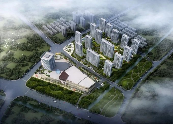 ▲杭州星桥苏宁广场最初效果图