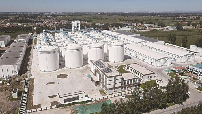     图为中交一公局集团新建国家粮食仓储物流设施项目。