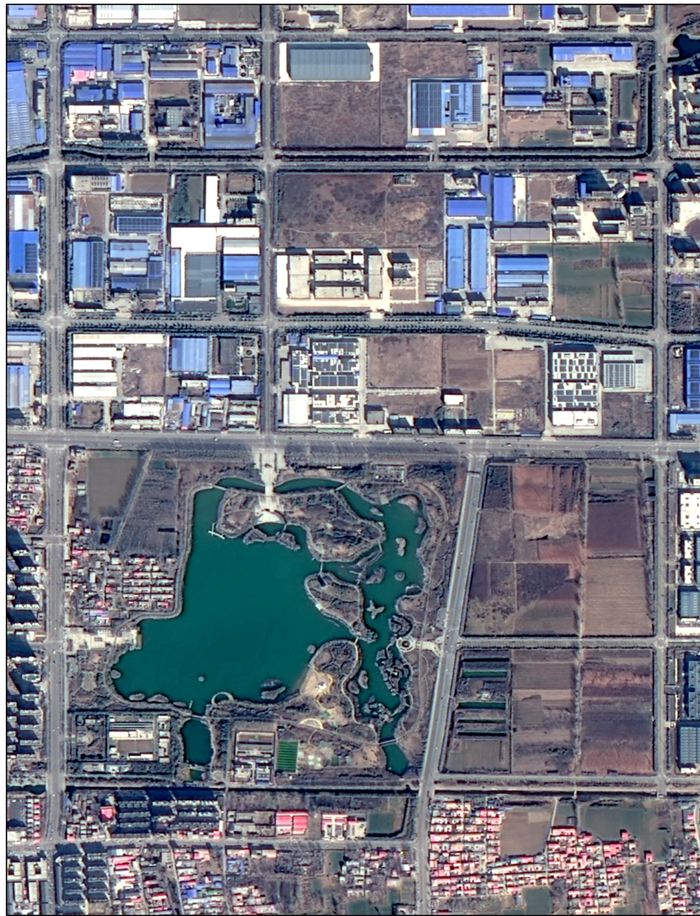 依托南水北调蓄水调节池，临颍县黄龙湿地公园碧水清波，处处透着无限生机。 （高分湖北中心供图）