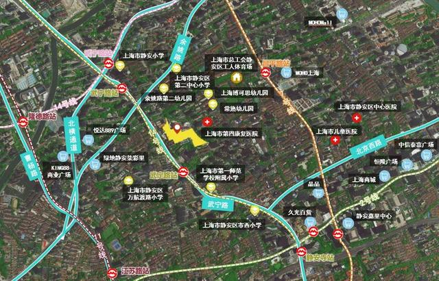 静安区曹家渡社区地块。来源：同策研究院