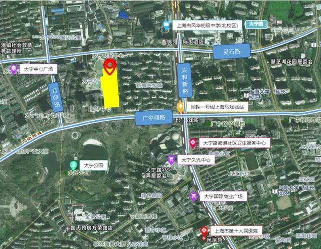 静安区灵石社区地块。来源：同策研究院