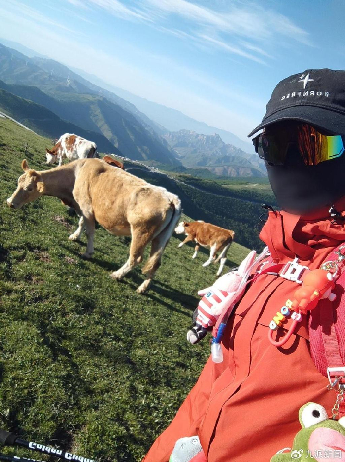 窦先生登山途中。图/受访者提供