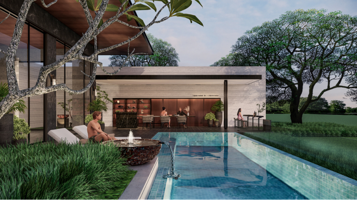 | 别墅庭院 效果图 |