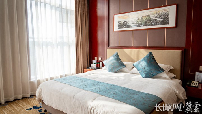 内丘县乐水颐品酒店助眠房间。长城网·冀云客户端记者 李泽凯 摄