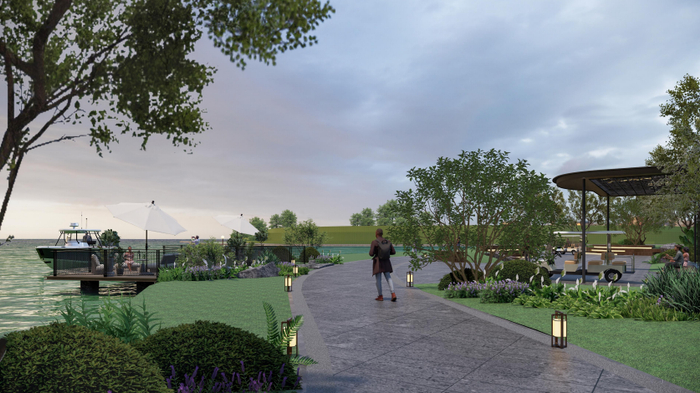 | 迎宾广场 效果图 |