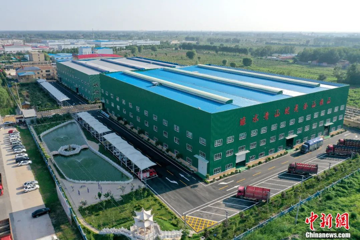 位于台前县的河南鹏达羽绒有限公司。台前县委宣传部供图