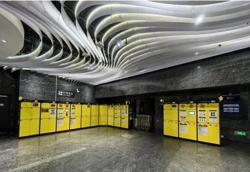 上海地铁寄存柜 图/上海地铁官方微信公众号