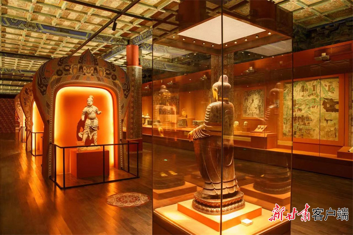 ▲敦行故远——故宫敦煌特展一角。