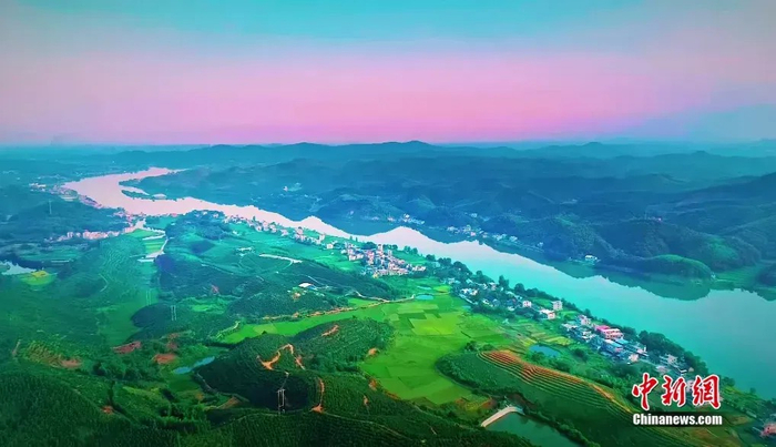 耒水畔，蔡伦竹海风光。耒阳市委宣传部供图