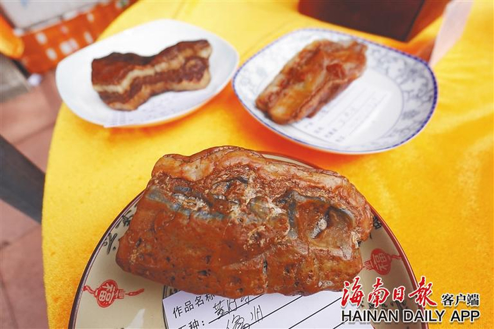 东坡肉石。海南日报全媒体记者吴心怡 摄