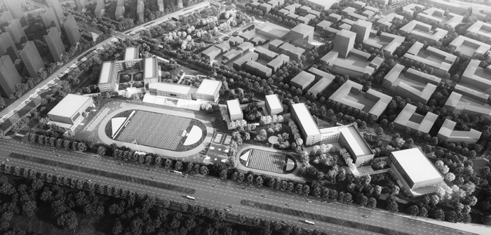         沈阳二中浑南高级中学效果图。浑南区委宣传部供图