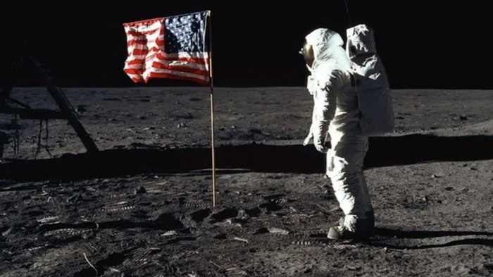 美国阿波罗11号登月。（图源：社交媒体）