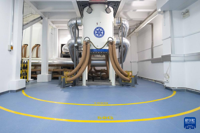 这是中国科学院合肥物质科学研究院强磁场科学中心内的水冷磁体（9月22日摄）。新华社记者 张端 摄