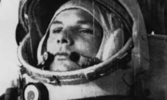 人类史上首个进入太空的宇航员尤里加加林。（图源：社交媒体）