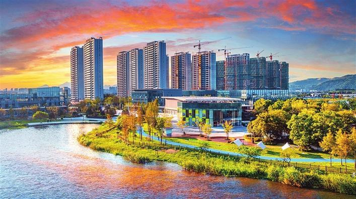 龙港城市湿地公园一角 章圣放 摄