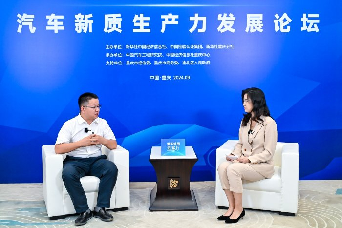 吉利汽车研究院新能源开发中心副主任张德旺接受采访