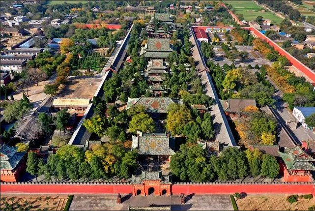 解州关帝庙航拍图。（运城市委宣传部　供图）