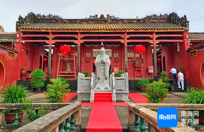 文昌孔庙已经恢复营业。记者 吴岳文 摄