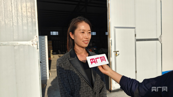 王燕明接受记者采访  （央广网记者郭璁悦  摄）