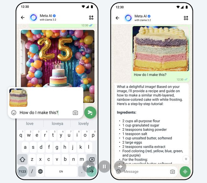 MetaAI功能：就图片进行询问｜图片来源：Meta