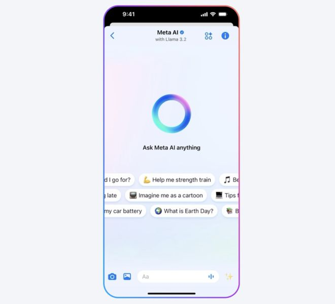 Meta推出AI语音对话｜图片来源：Meta
