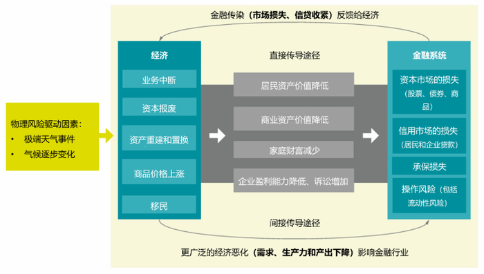 图2 物理风险对金融稳定性的影响途径7