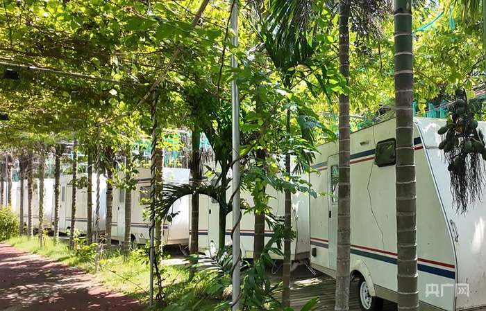 沙田房车旅行基地（央广网记者  付美斌  摄）