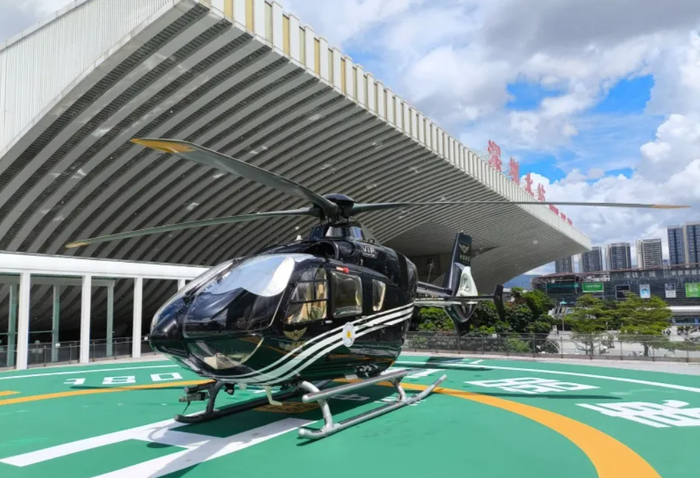 深圳北站的“空中的士”（央广网记者常迪 摄）