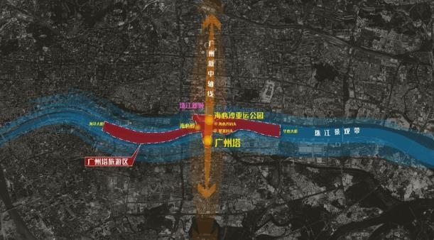 广州塔旅游区范围示意图