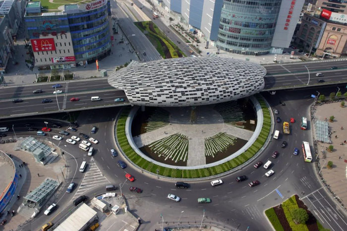 五角场地下空间鸟瞰