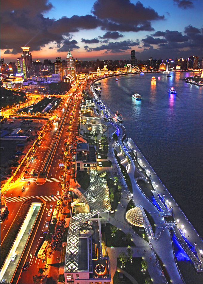 上海外滩通道和景观