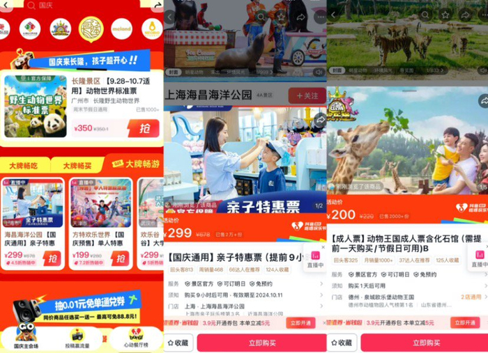 亲子游团购订单截图。图|受访者供图