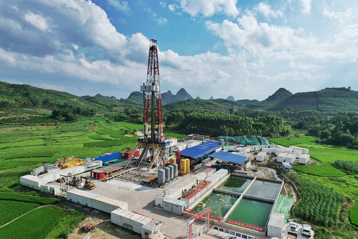 图为广投集团推进建设的广西首个页岩气项目
