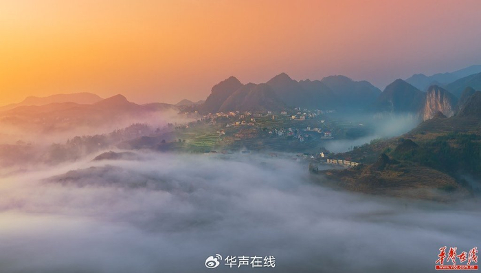 （湄江风景区航拍。廖振刚摄）