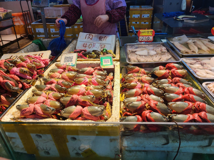 青石桥海鲜市场的越南蟹