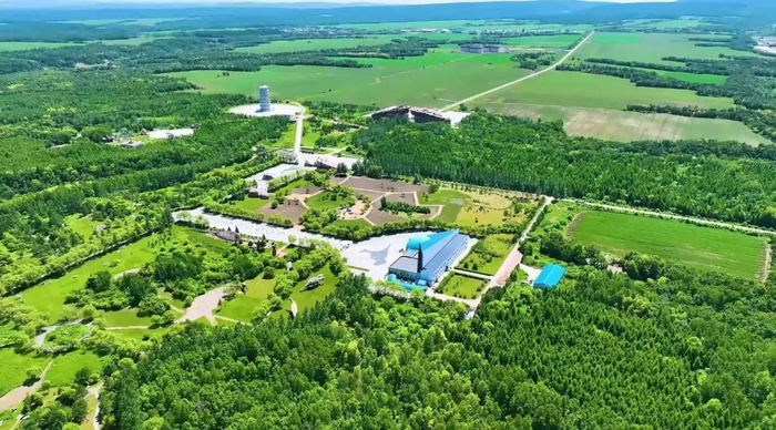 嘉荫恐龙国家地质公园航拍。嘉荫县委宣传部供图