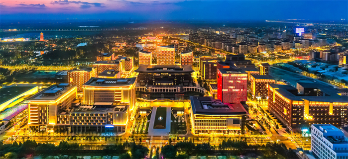 雄安商务服务中心是雄安新区首个标志性城市建筑群，雄安商服中心一期工程荣获2022-2023年度中国建设工程鲁班奖。