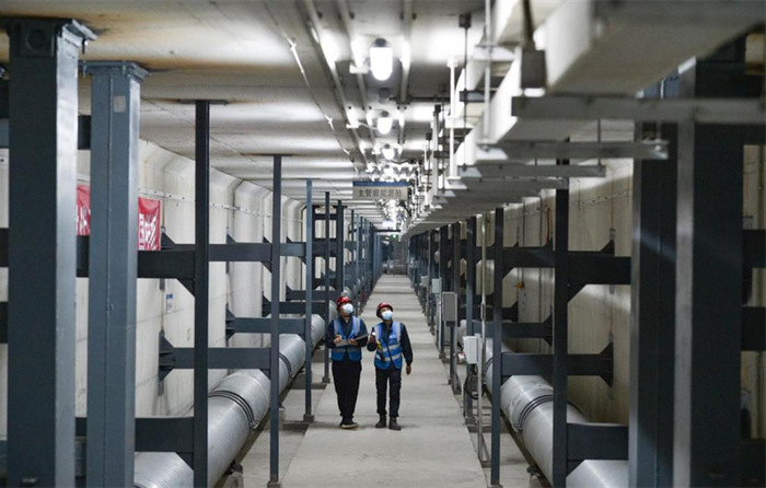 雄安新区在地下建设综合管廊，让电力、通信、燃气、供热、给水等各种市政管线“住”进“集体宿舍”。雄安集团供图