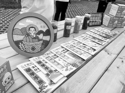     石庙子村围绕稻作产业推出二十四节气研学手册。田梦迪/摄
