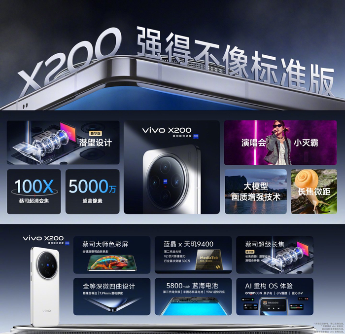 ▲ vivo X200 标准版参数