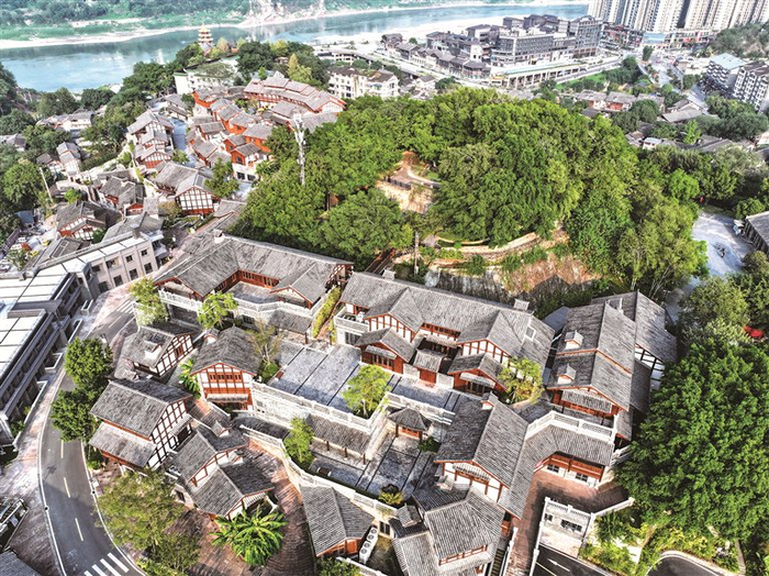 图为近日拍摄的重庆市磁器口古镇景象。 新华社记者 王全超 摄